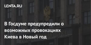 В Госдуме предупредили о возможных провокациях Киева на Новый год