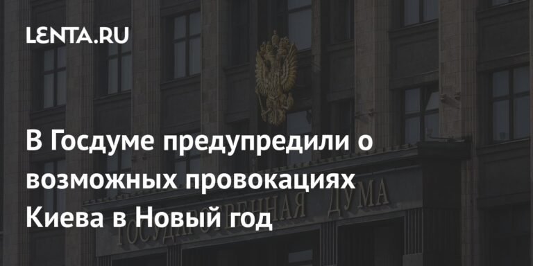 В Госдуме предупредили о возможных провокациях Киева на Новый год