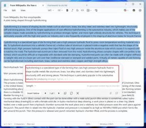 В Windows 11 ИИ в «Блокноте» теперь показывает процесс набора текста