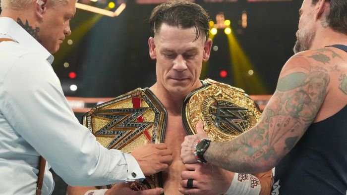 Винс МакМэн появился на прощальном матче Джона Сины