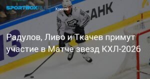 Звезды КХЛ-2026: Радулов, Ливо и Ткачев примут участие в Матче звезд