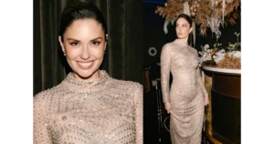 Агата Муцениеце удивила смелым нарядом спустя два месяца после родов