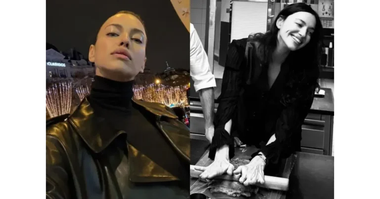 Ирина Шейк и ее дочь Лея очаровали Париж