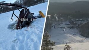 Крушение вертолета в Прикамье: опубликовано видео момента падения