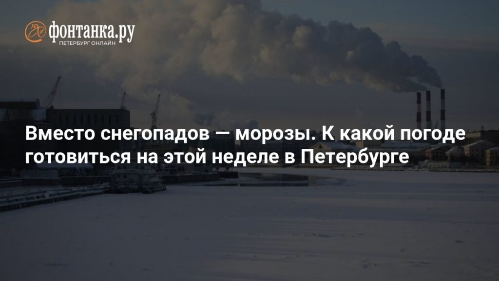 Морозы вместо снегопадов: погода в Петербурге на этой неделе