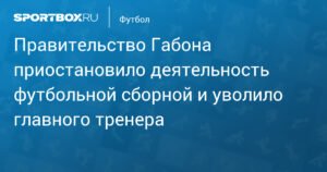 Правительство Габона приостановило деятельность сборной по футболу