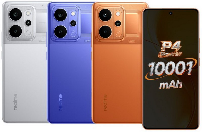 Представлен Realme P4 Power с батареей на 10 001 мА·ч