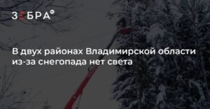 Снегопад оставил без света жителей двух районов Владимирской области