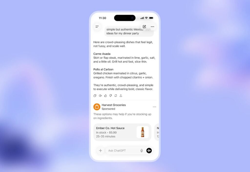 В ChatGPT появится реклама: OpenAI запускает тест для бесплатных пользователей