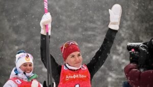 Виктория Сливко и Савелий Коновалов - чемпионы России по биатлону