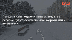 Заснеженные выходные: погода в Краснодаре и крае 17-18 января