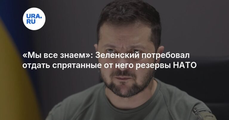 Зеленский требует от НАТО передать Украине скрытые резервы ракет ПВО