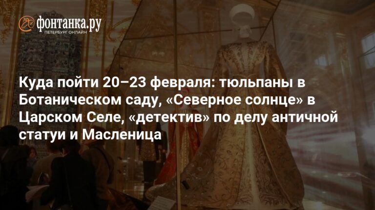 Что делать в Петербурге с 20 по 23 февраля: афиша событий