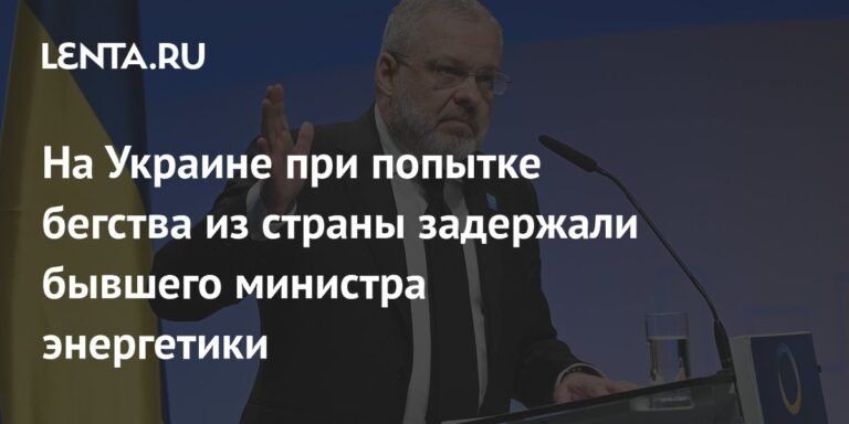 Экс-министр энергетики Украины Галущенко задержан при попытке бегства