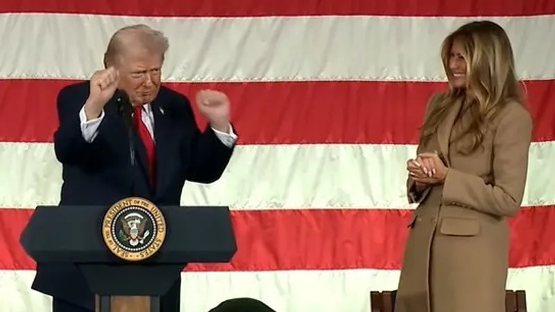 Мелания Трамп попыталась повторить танцевальные движения мужа