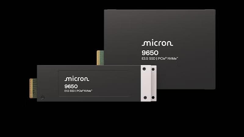 Micron 9650: первый в мире SSD с PCIe 6.0