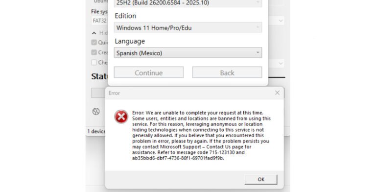 Microsoft блокирует загрузку ISO-образов Windows 11 через сторонние утилиты