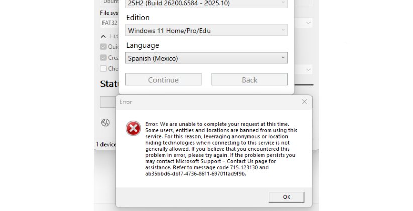 Microsoft блокирует загрузку ISO-образов Windows 11 через сторонние утилиты