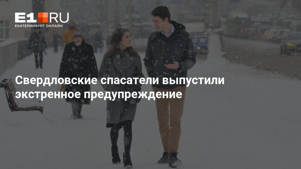 Свердловские спасатели предупредили о сильном снегопаде 15 февраля