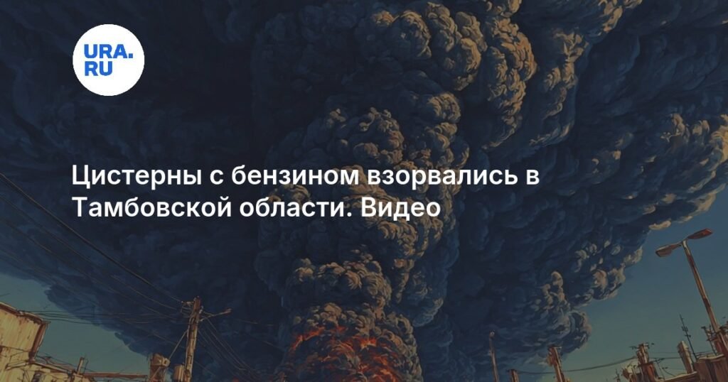 В Тамбовской области произошел взрыв цистерн с бензином