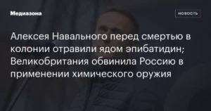 Великобритания: Навальный был отравлен ядом эпибатидин, Россия обвинена в применении химоружия