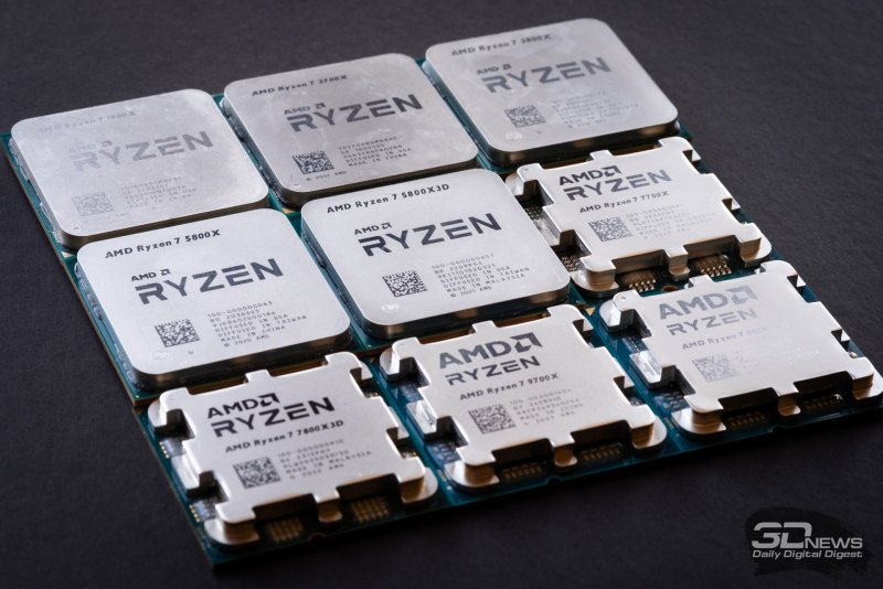 Эволюция AMD Ryzen: от Ryzen 7 1800X до Ryzen 7 9850X3D