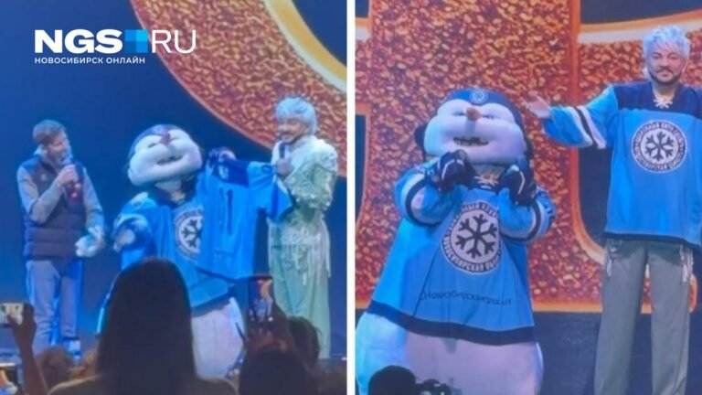 Филипп Киркоров получил именное джерси от ХК «Сибирь»