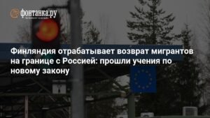 Финляндия провела учения по возврату мигрантов на границе с Россией