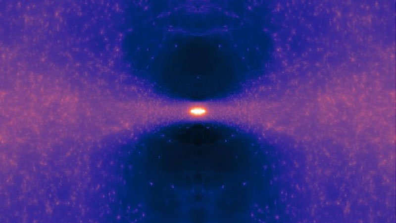 Млечный Путь внутри гигантского 'блинчика' из тёмной материи