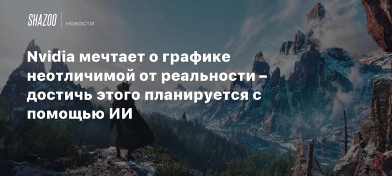 Nvidia хочет сделать графику в играх неотличимой от реальности с помощью ИИ