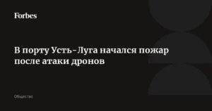 Пожар в порту Усть-Луга после атаки дронов: подробности и последствия
