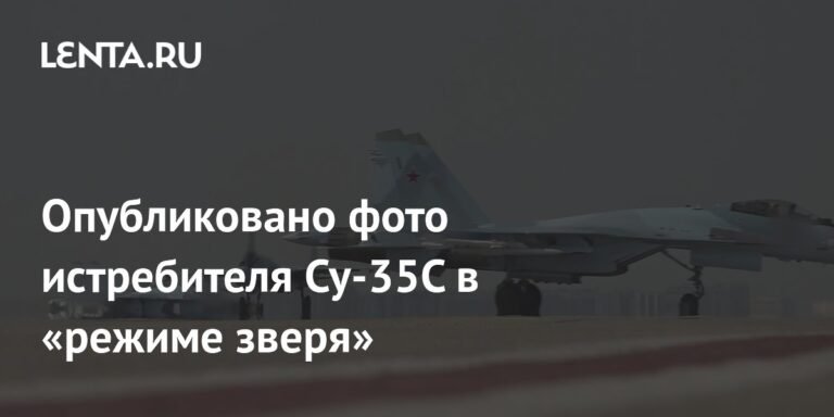 Российский истребитель Су-35С показали в «режиме зверя» с ракетным вооружением