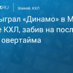 СКА обыграл «Динамо» в Москве в овертайме